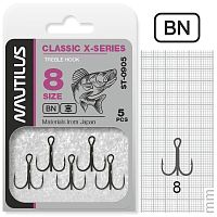 Крючок тройной Nautilus Treble X-series 0905BN  №8 Крючок тройной Nautilus Treble X-series 0905BN  №8