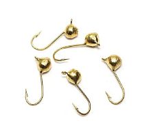 Мормышка вольф. точеная Яман Дробь с ушком, р. 3, вес 0,3, цв. золото