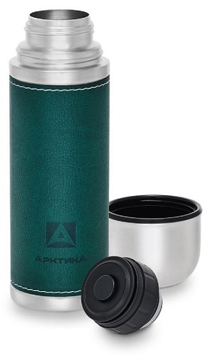 Термос "Арктика" 700 мл,зеленый,в кож.оплетке Термос "Арктика" 700 мл,зеленый,в кож.оплетке