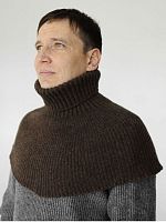 Шарф-манишка из вербл. шерсти, цвет темно-коричневый Шарф-манишка из вербл. шерсти, цвет темно-коричневый