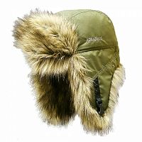 Шапка ушанка "Arctic" мех волк, хаки, XL Шапка ушанка "Arctic" мех волк, хаки, XL