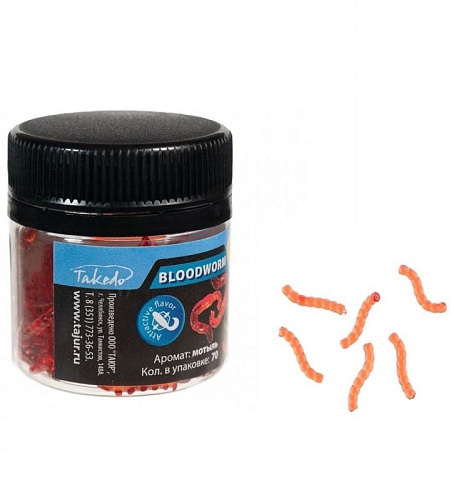 Приманка Искусственный мотыль, съедобный мелкий 18мм, 70шт Приманка Искусственный мотыль, съедобный мелкий 18мм, 70шт