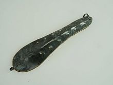 Блесна Сквирского круглоголовая №2 двойная цв.вороненая/желтая Блесна Сквирского круглоголовая №2 двойная цв.вороненая/желтая