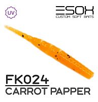 Приманка силиконовая Ivastick 2"(50мм), вес 0,5гр., цв.Carrot Papper