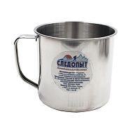 Кружка нержавеющая сталь, 10 см, 500 мл,"Следопыт" Кружка нержавеющая сталь, 10 см, 500 мл,"Следопыт"