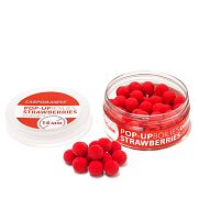 Плавающие бойлы с ароматом Клубники 14 мм, 60гр (банка)