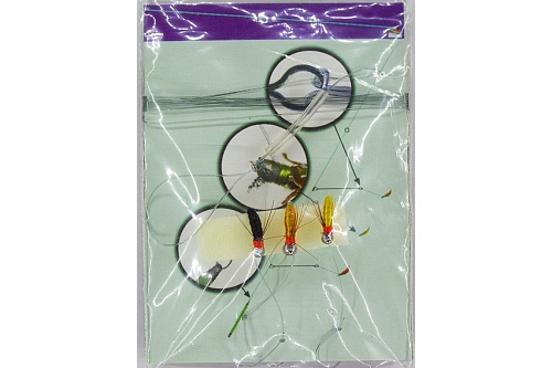 Настрой для донной хариусовой ловли + 3 мушки