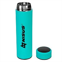 Термос Nisus бирюзовый 450 мл с термодатчиком