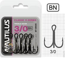 Крючок тройной Nautilus Treble X-series 0905BN  №3/0 Крючок тройной Nautilus Treble X-series 0905BN  №3/0