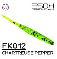 Приманка силиконовая Ivastick 1,2"(30мм), вес 0,1гр., цв.Chartreuse Pepper