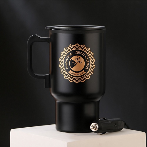 Термокружка "Рыбалка",в прикуриватель,450 мл Термокружка "Рыбалка",в прикуриватель,450 мл