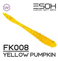 Приманка силиконовая FK Worm 2"(51мм), вес 0,4гр., цв.Yellow Pumpkin