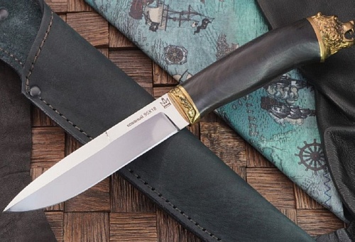 Нож Игла 95х18 голова латунь Нож Игла 95х18 голова латунь