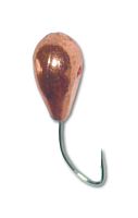 Мормышка Капля спорт с лыской/кембрик 3 мм Cu Мормышка Капля спорт с лыской/кембрик 3 мм Cu