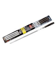 Набор шампуров 60 см дер.ручка Набор шампуров 60 см дер.ручка