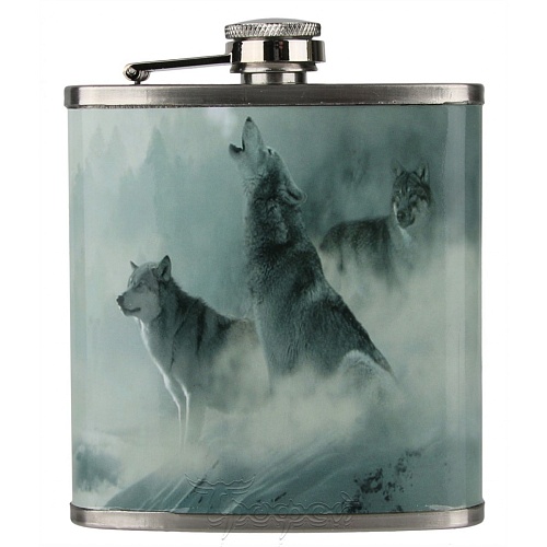 Фляжка "Волки", 210мл Фляжка "Волки", 210мл