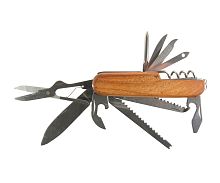 Мультиинструмент Следопыт, 11 предметов, деревянная ручка, в коробке Мультиинструмент Следопыт, 11 предметов, деревянная ручка, в коробке