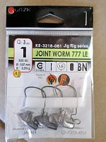 Крючки Gurza-JOINT WORM 777 LE № 1+ 8g BN (3шт/уп) Крючки Gurza-JOINT WORM 777 LE № 1+ 8g BN (3шт/уп)