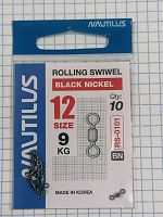 Вертлюг Nautilus Rolling Swiwel 0101 size # 12 тест 9кг