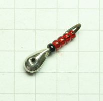 Бисер на игле капля №2 серебро Бисер на игле капля №2 серебро