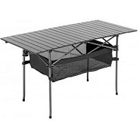 Стол складной 120x55x65см с отделом под посуду столешница алюминий Стол складной 120x55x65см с отделом под посуду столешница алюминий