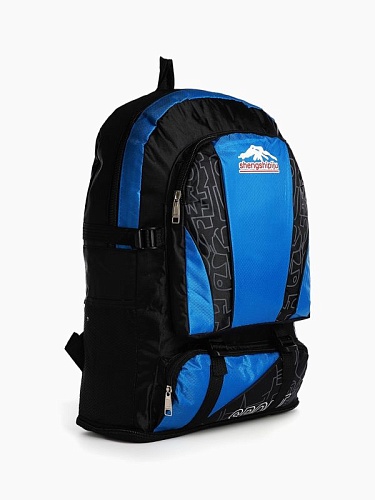 Рюкзак туристический 35л.,с увеличением, черный/синий