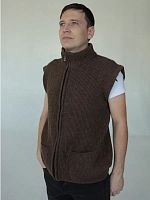 Безрукавка, шерсть яка, р.52, цв.т-коричневый