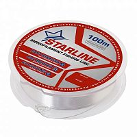 Леска монофильная STARLINE 100 m (transparent) d 0.181