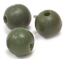 Бусина d.9 зеленая (силикон) (12шт)