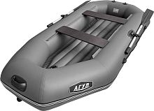 Лодка ПВХ Агул-275 НД гребная 2-местная,цв. серый