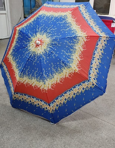 Зонт пляжный складной 1,6м микс