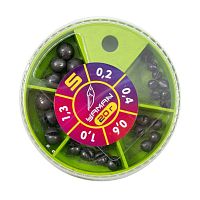 Набор грузил "ЯМАН" 20г, 0,2-1,3 г