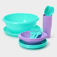 Набор посуды на 6 персон "Вечеринка", 32 предмета