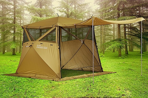 Кухня-шатер HIGASHI Pyramid Camp Olive