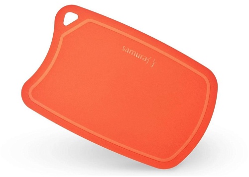 Доска разделочная термопластиковая, 380*250*2мм, красная