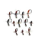 Набор мух Муравей донный, кр.№10,12,14,16 (12 штук)