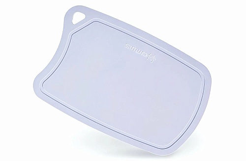 Доска разделочная термопластиковая, 380*250*2мм, серая