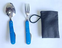 Столовые приборы (вилка,ложка) в чехле
