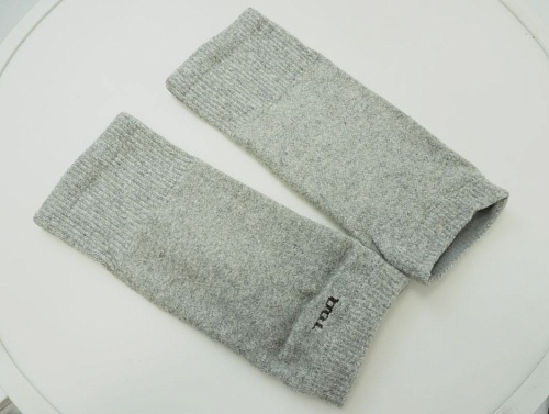 Наколенники из верблюж.шерсти, цв.серый