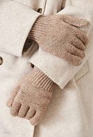 Перчатки из вербл. шерсти, цв.коричневый