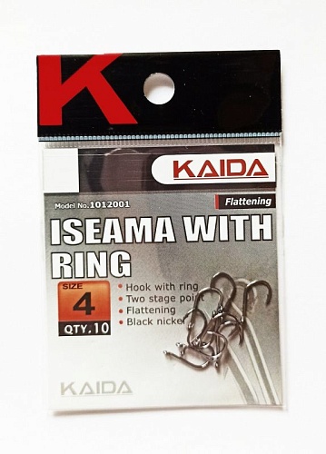 Крючки одинарные Kaida ISEAMA р.9 Крючки одинарные Kaida ISEAMA р.9