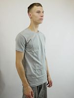 Футболка мужская светло-серая р.M