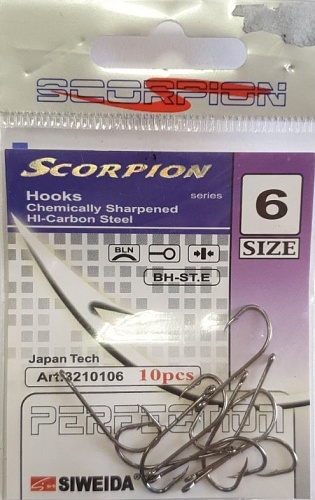Крючок одинарный Scorpion Крючок одинарный Scorpion