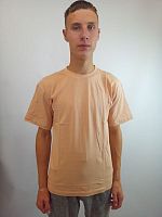Футболка мужская бежевая р.XXXL