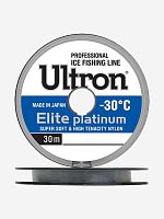 Леска Ultron Elit Platinum d 0.22, тест 5,5кг, 30м серебряный