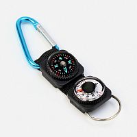 Компас-брелок Искатель с карабином и кольцом для ключей