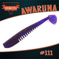 Силиконовая приманка Fishing Style Awaruna 2" (52мм) №111 Deep purple